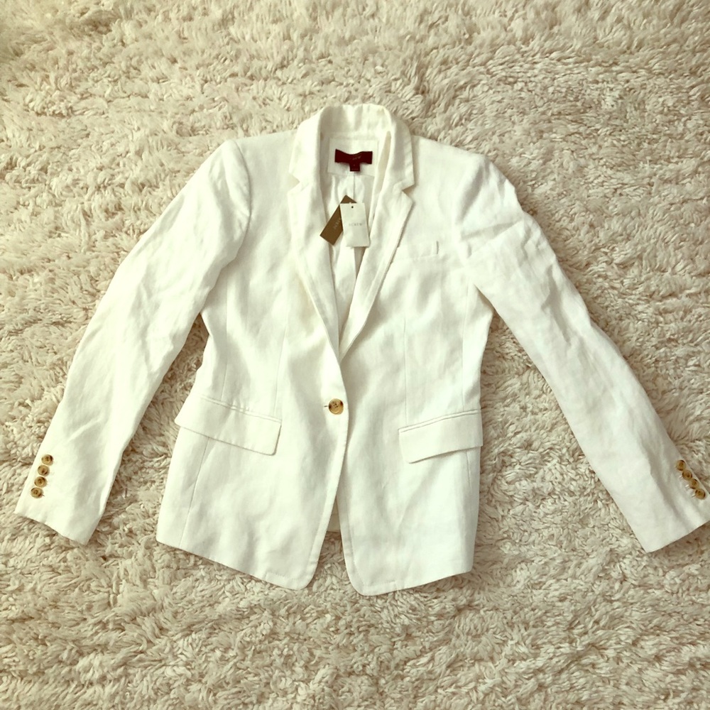J crew all white classy blazer